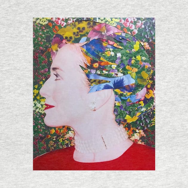 Hillary Clinton Floral by austyndelugoart